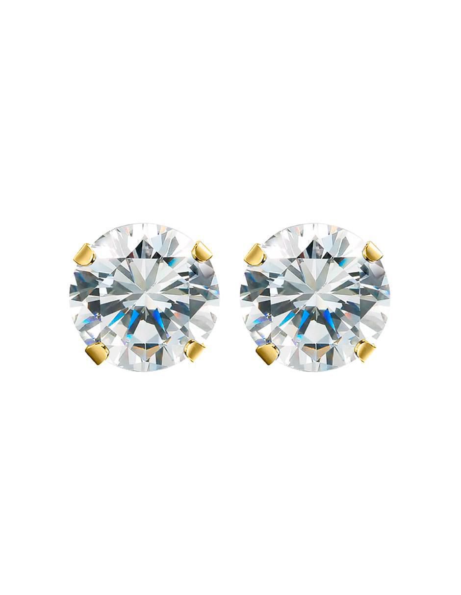 Broqueles circulares con acabado lustre zirconia