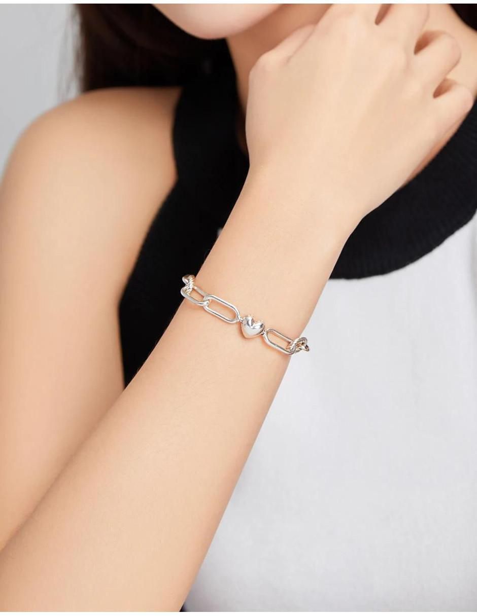 Pulsera de plata P 925 Beauty con acabado pulido 6