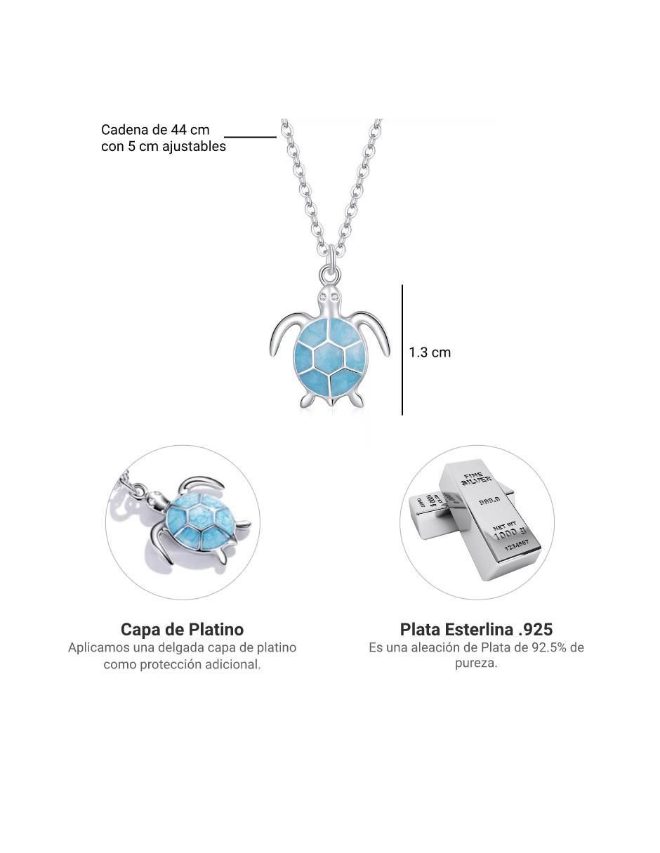 Collar de tortuga Nature de plata P 925 4