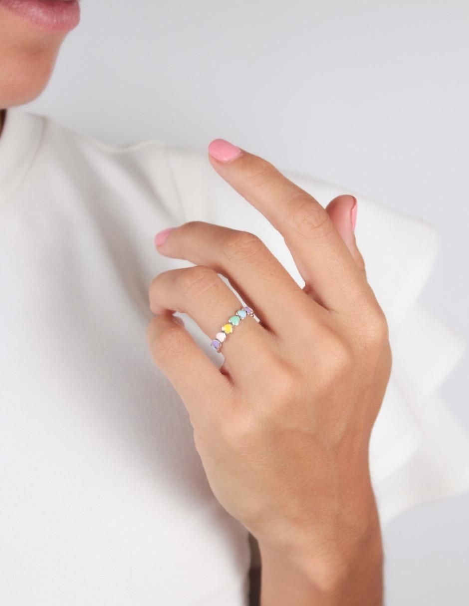 Anillo de corazón Beauty de plata brillante 2