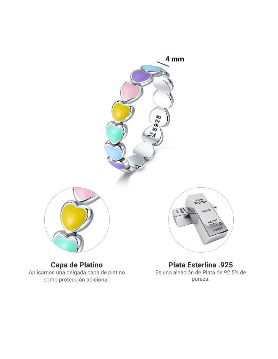 Anillo de corazón Beauty de plata brillante 4