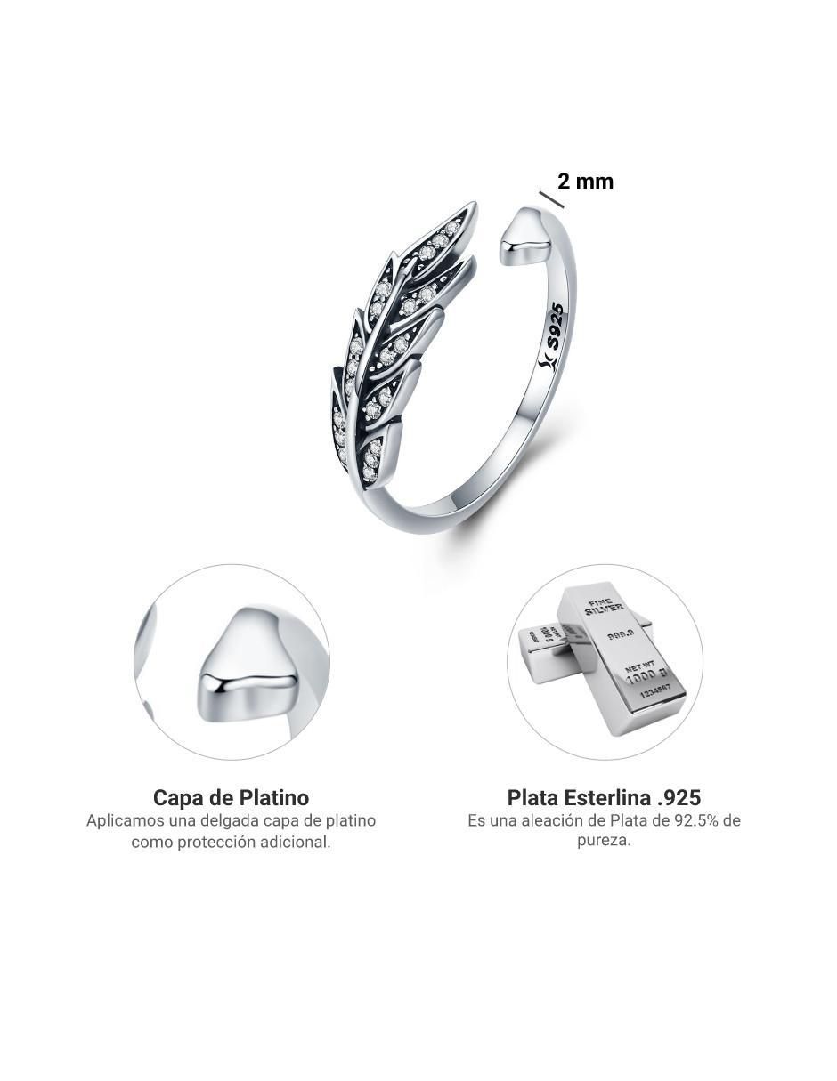 Anillo Nature P 925 de plata brillante 4