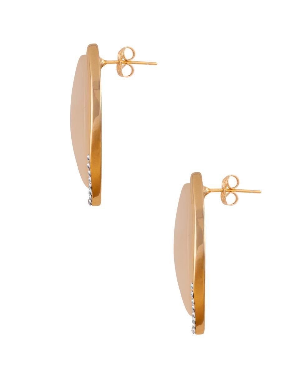 Aretes ovalados con acabado pavé zirconia 3