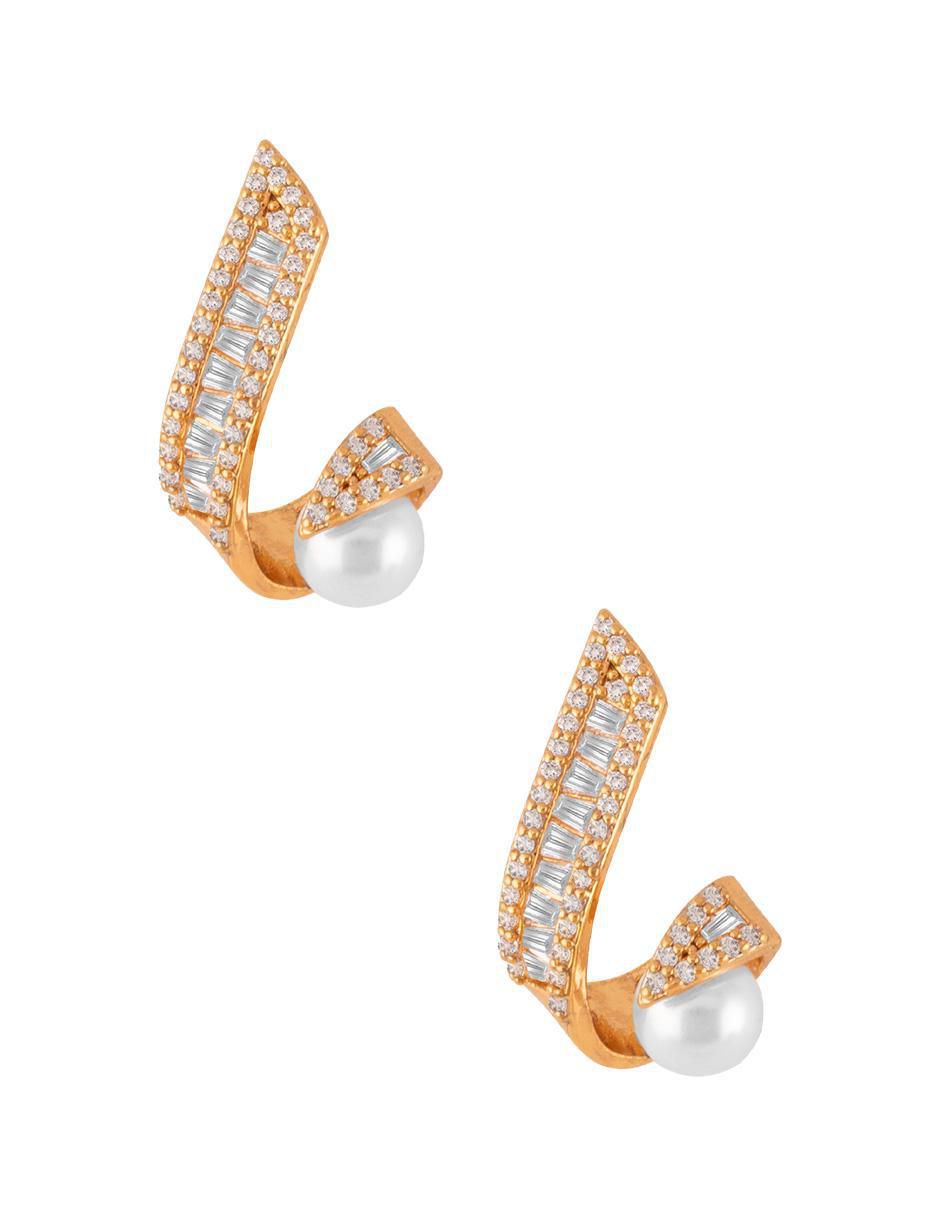 Aretes con acabado pavé zirconia