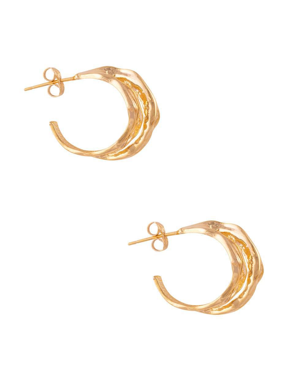 Aretes circulares con acabado brillante