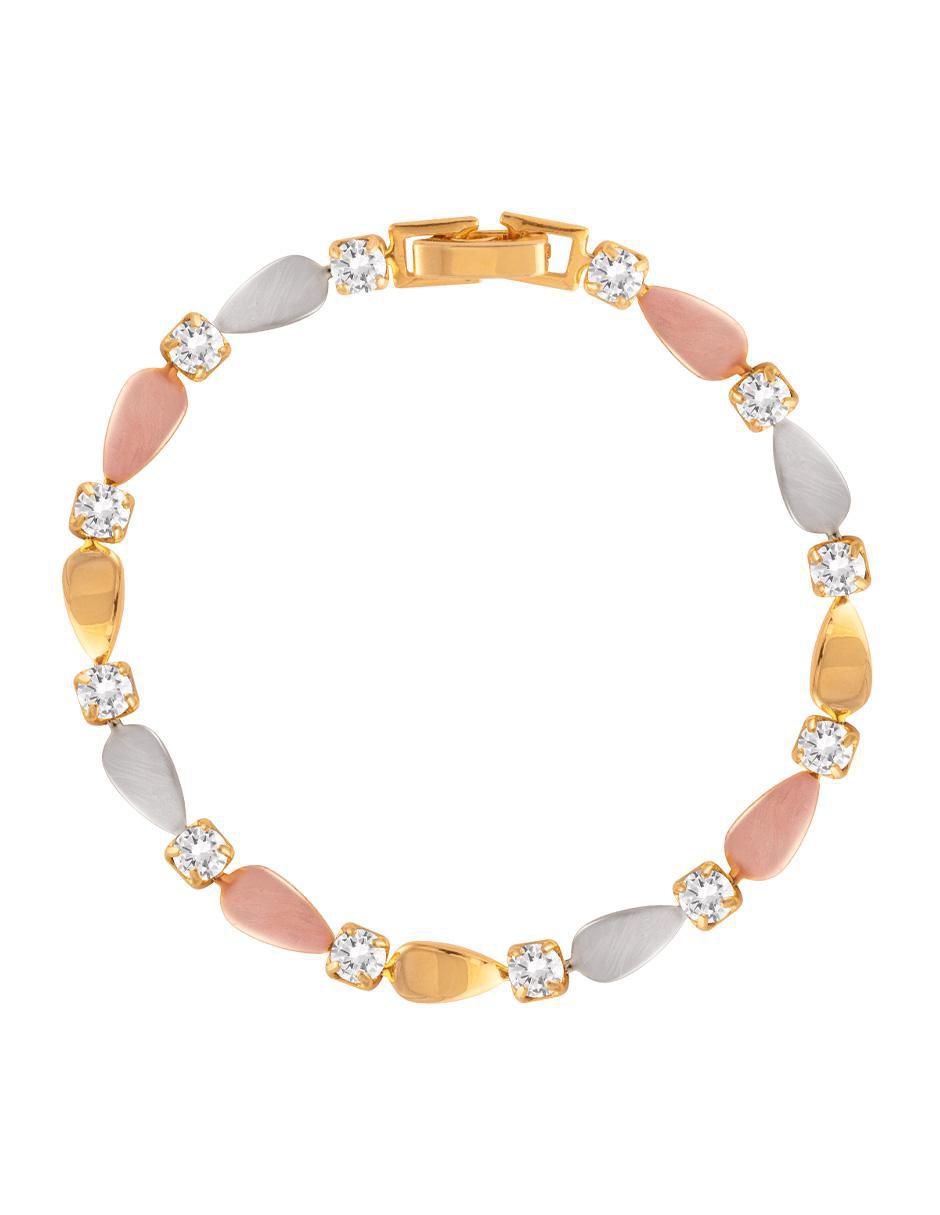 Pulsera con acabado chapa de oro