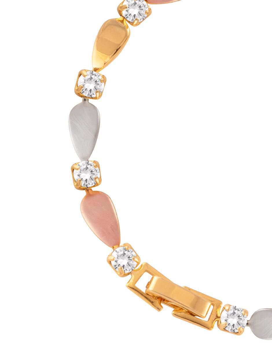 Pulsera con acabado chapa de oro 3