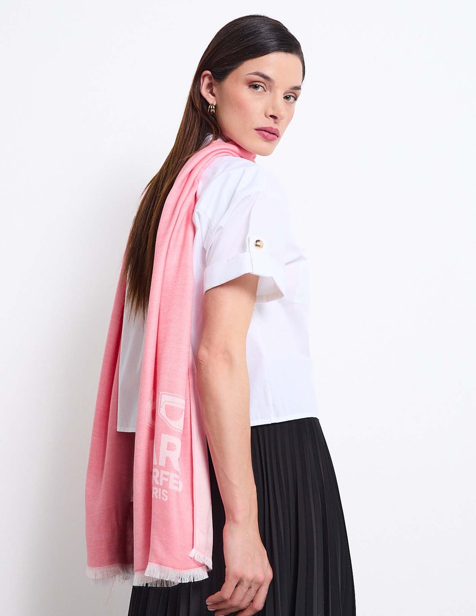 Pashmina estampado logo