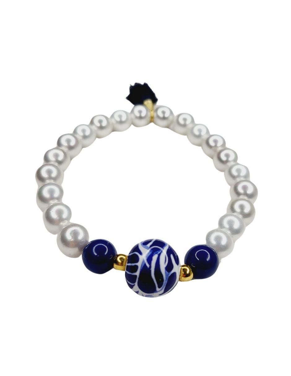 Pulsera maria rayuela "de" cerámica sin kilataje talavera "con acabado" esmaltado