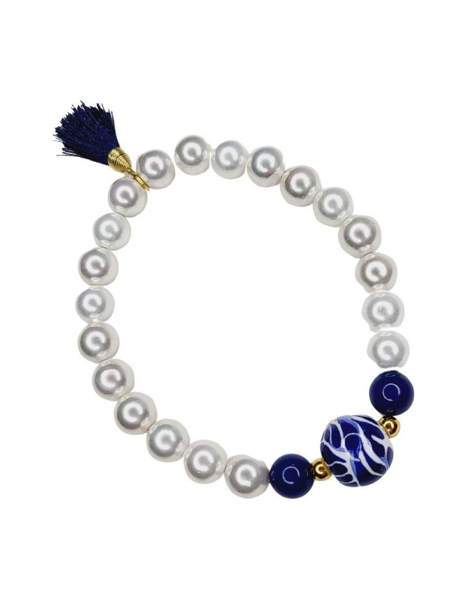 Pulsera maria rayuela "de" cerámica sin kilataje talavera "con acabado" esmaltado