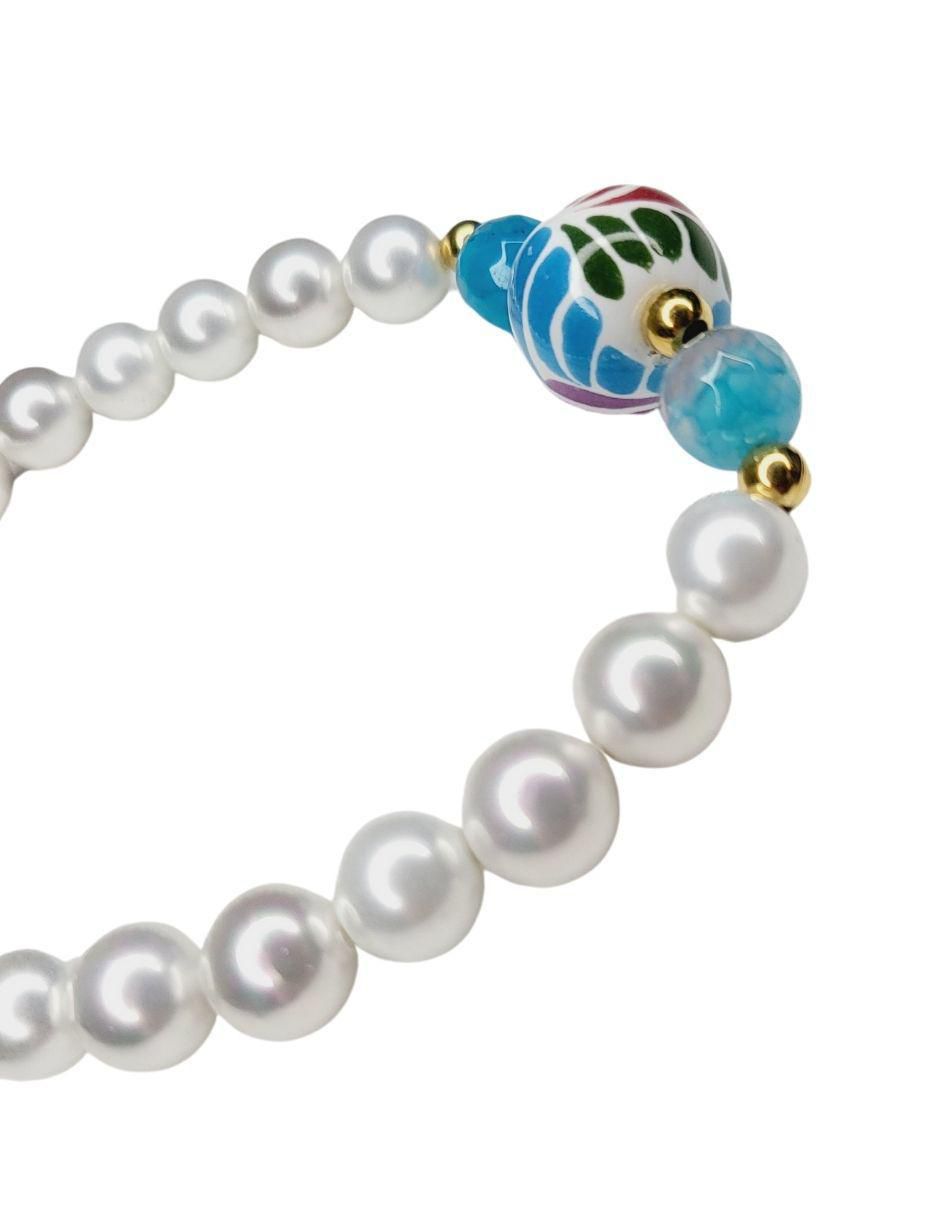 Pulsera Talavera con acabado esmaltado 3