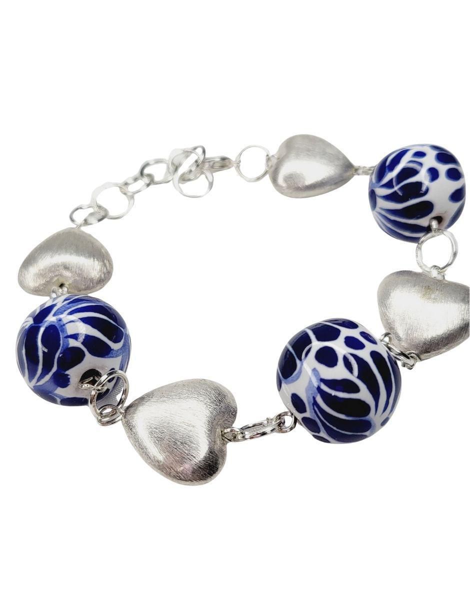 Pulsera Talavera con acabado esmaltado 3