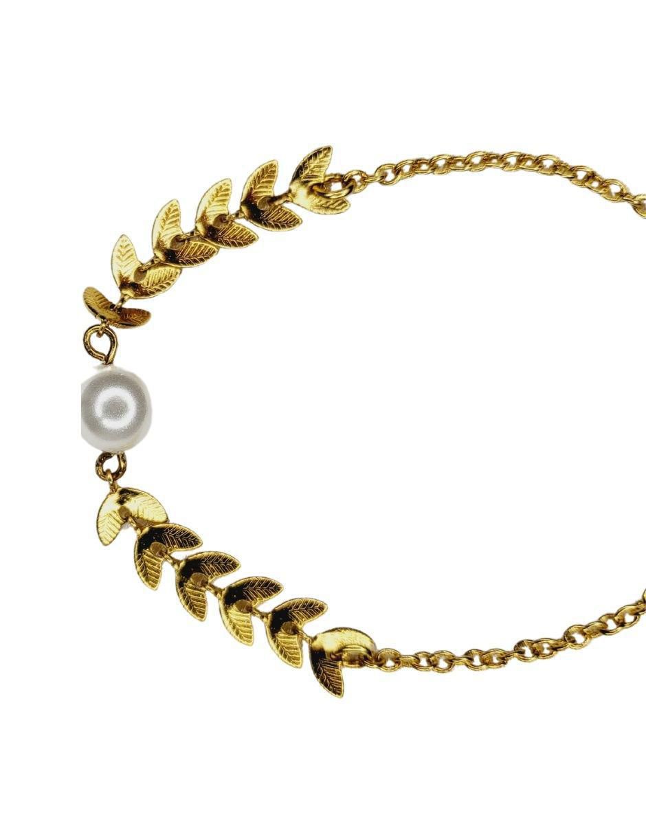 Pulsera con acabado chapa de oro 2