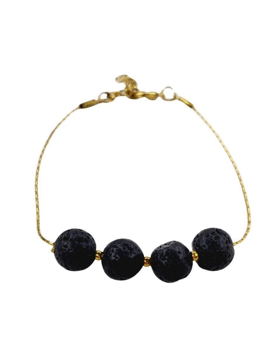 Pulsera con acabado chapa de oro 2