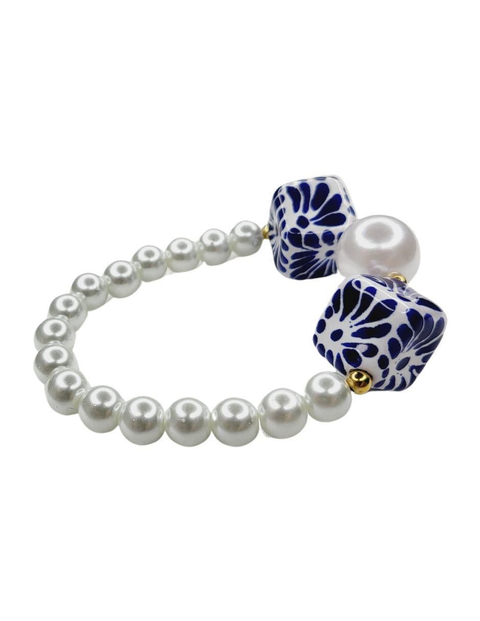 Pulsera Talavera con acabado esmaltado 3