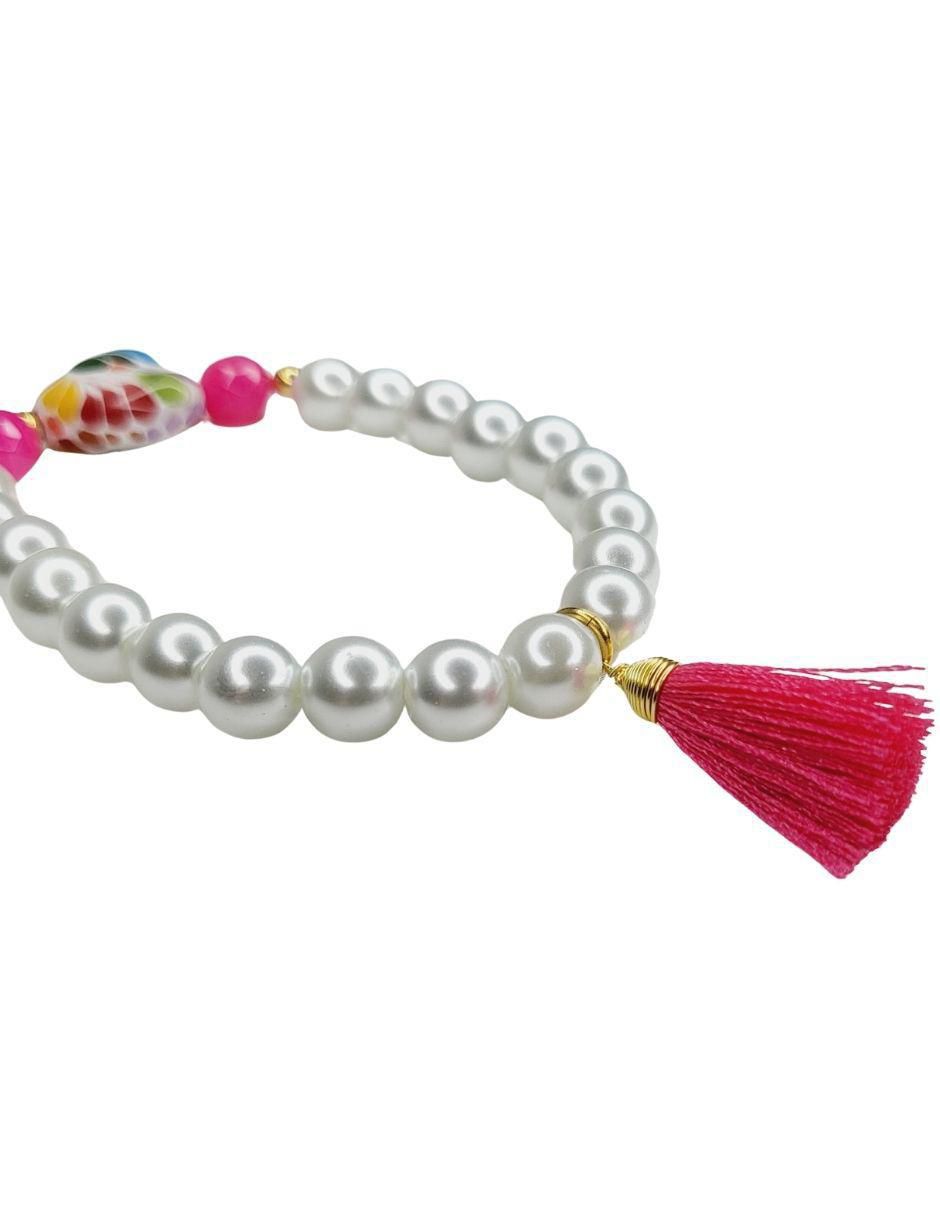 Pulsera maria rayuela "de" cerámica sin kilataje talavera "con acabado" esmaltado
