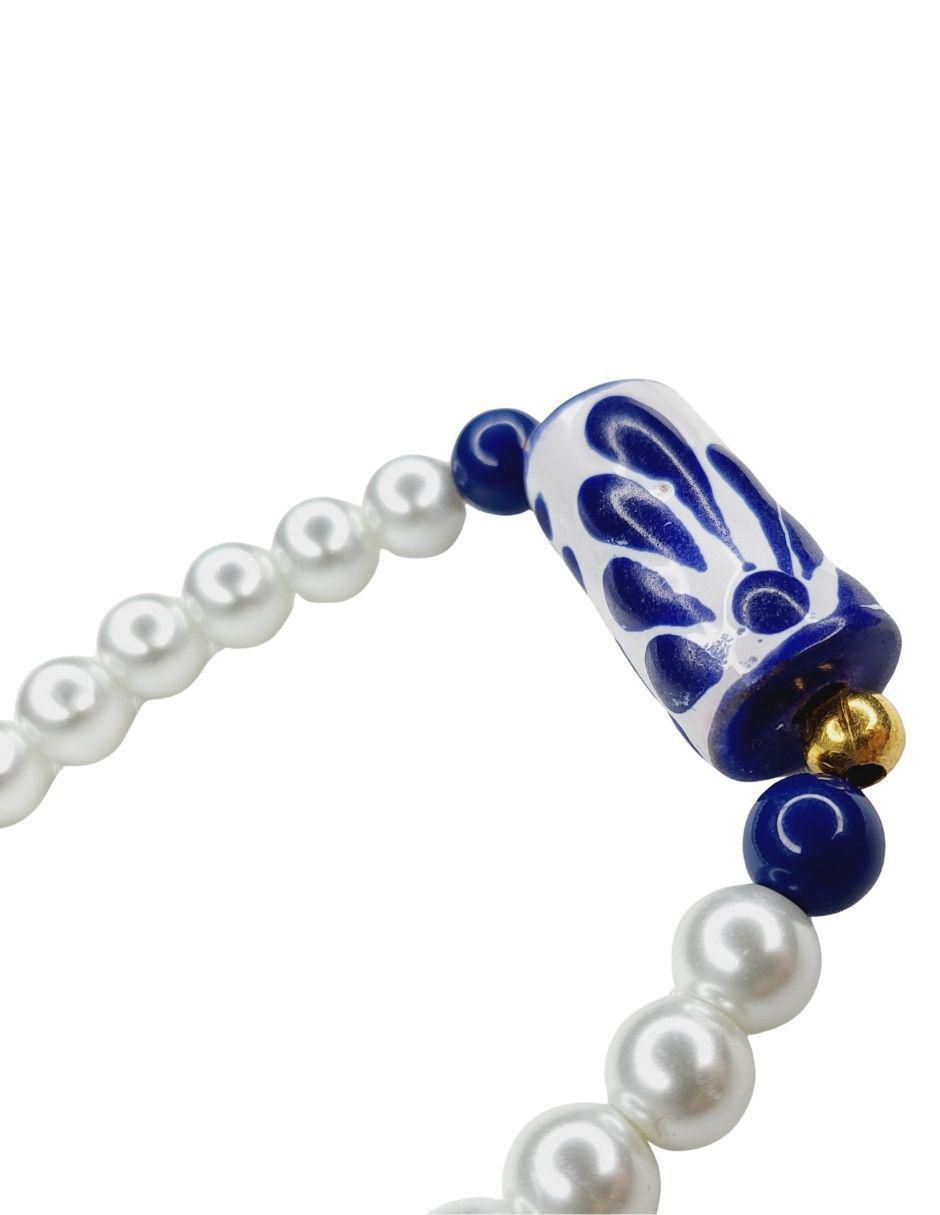 Pulsera Talavera con acabado esmaltado 2