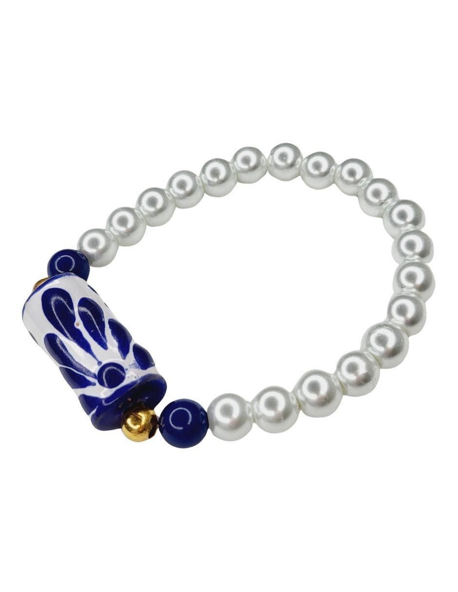 Pulsera Talavera con acabado esmaltado 4