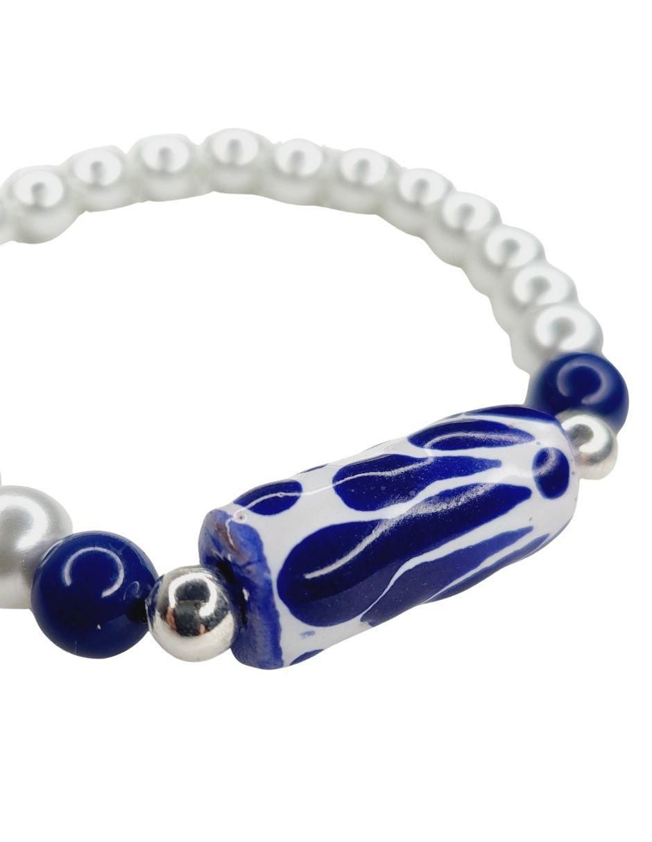 Pulsera maria rayuela "de" cerámica sin kilataje talavera "con acabado" esmaltado