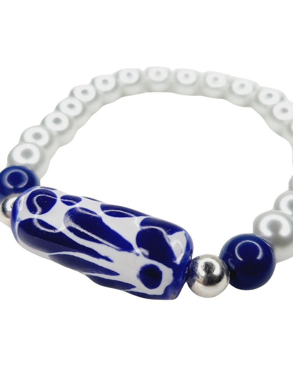Pulsera maria rayuela "de" cerámica sin kilataje talavera "con acabado" esmaltado