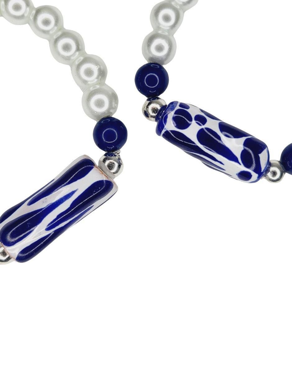 Pulsera maria rayuela "de" cerámica sin kilataje talavera "con acabado" esmaltado
