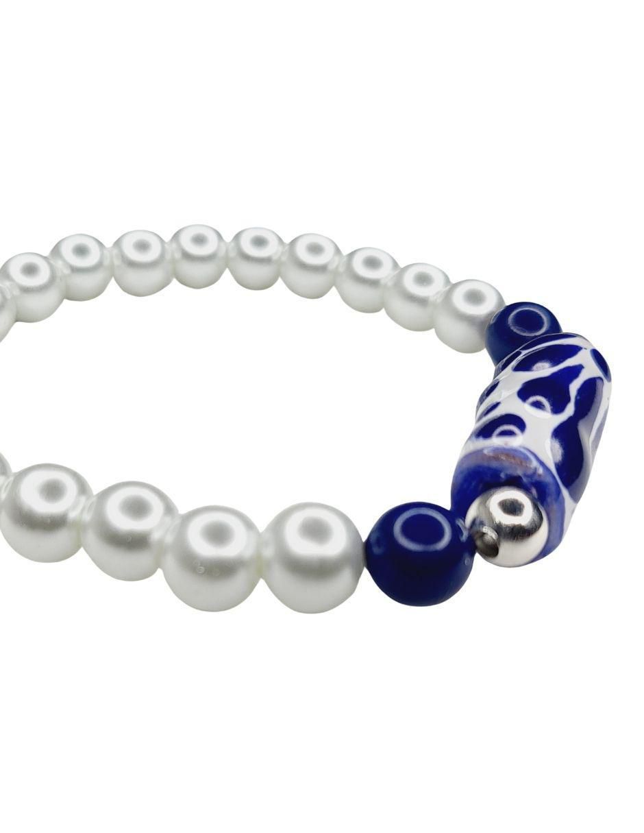 Pulsera maria rayuela "de" cerámica sin kilataje talavera "con acabado" esmaltado