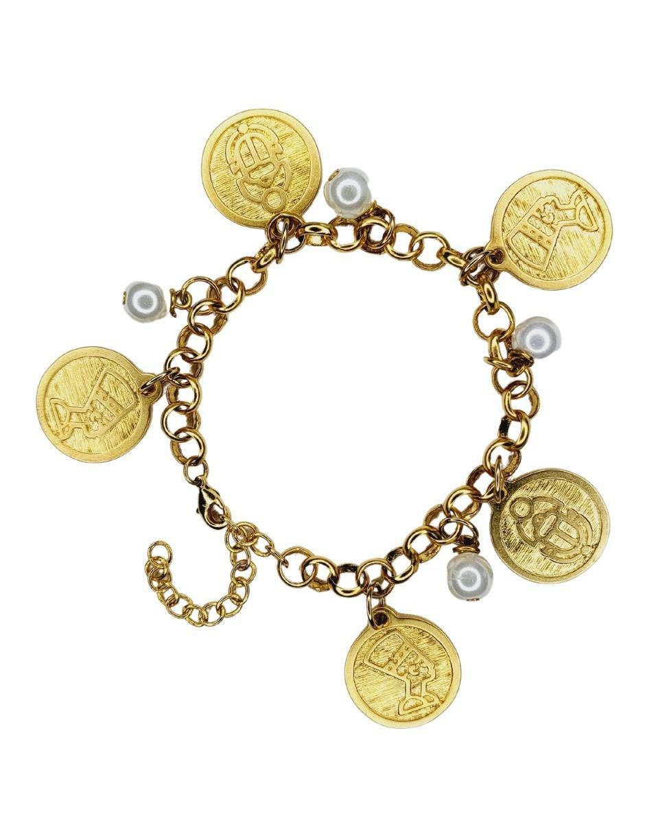 Pulsera con acabado chapa de oro