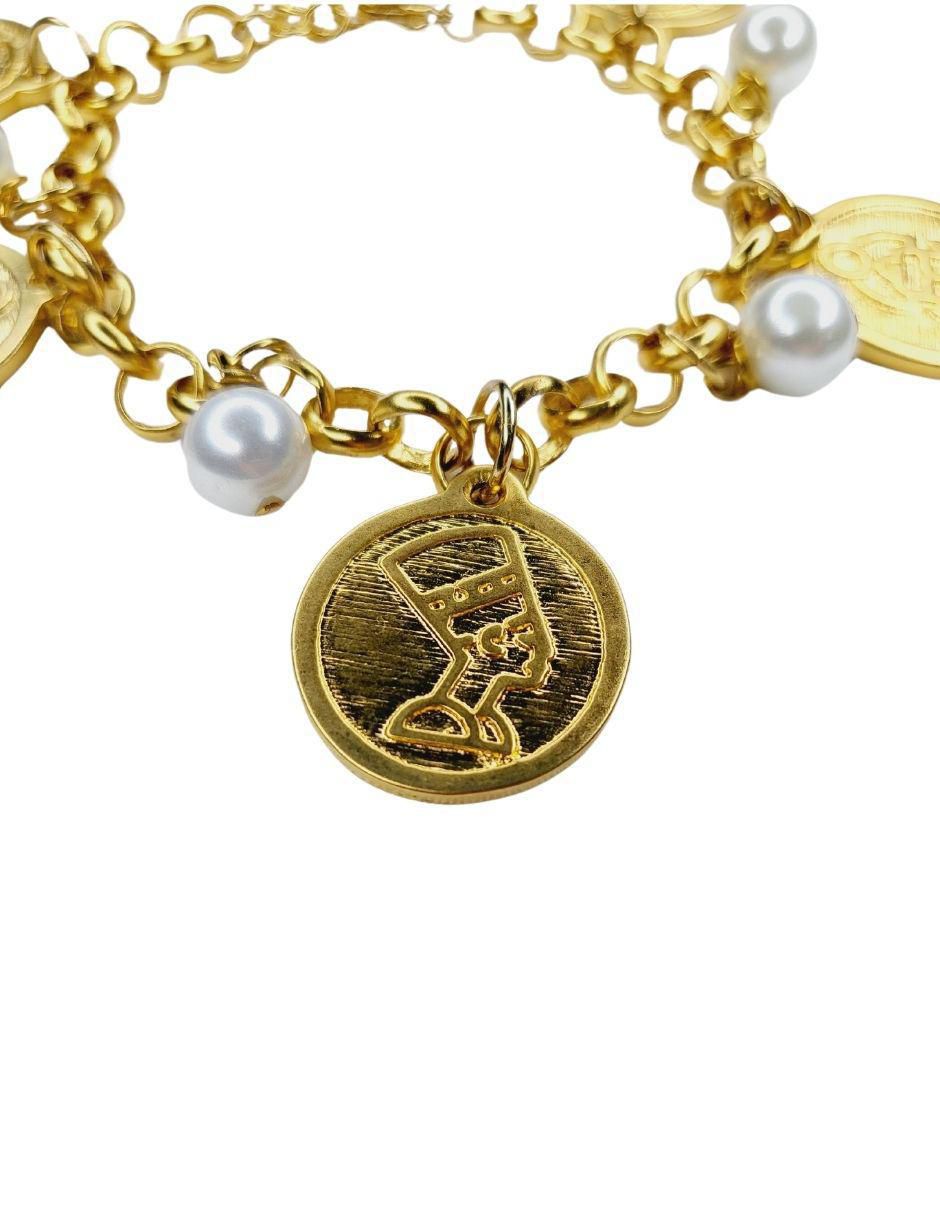 Pulsera con acabado chapa de oro 2