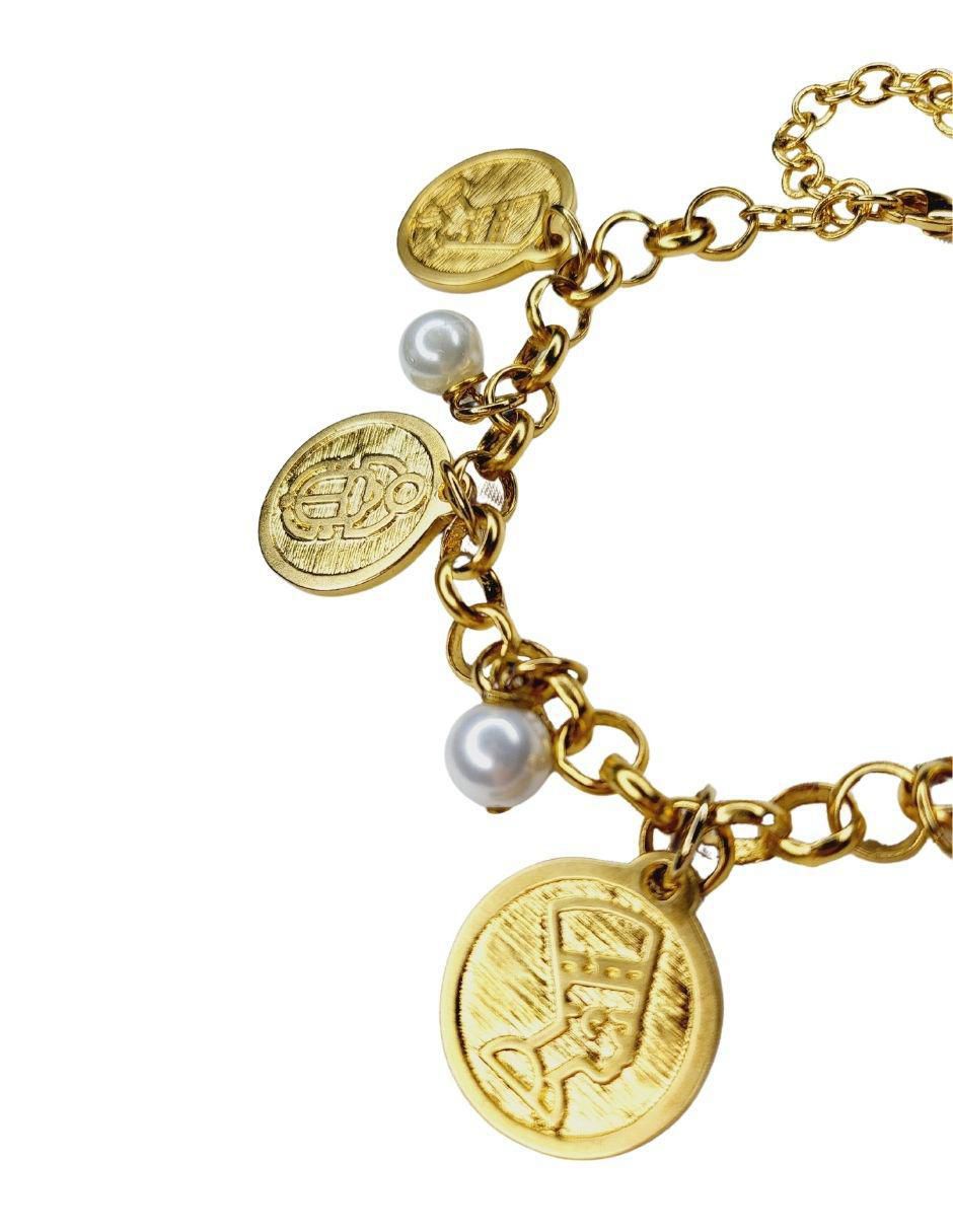 Pulsera con acabado chapa de oro 3