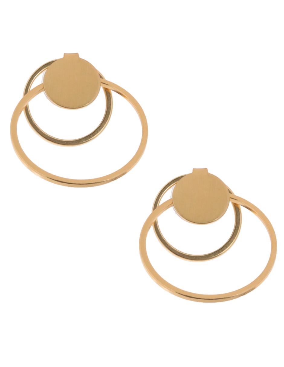 Aretes redondos con acabado mate