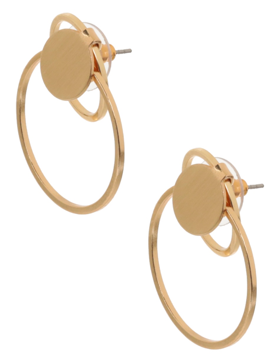 Aretes redondos con acabado mate 2