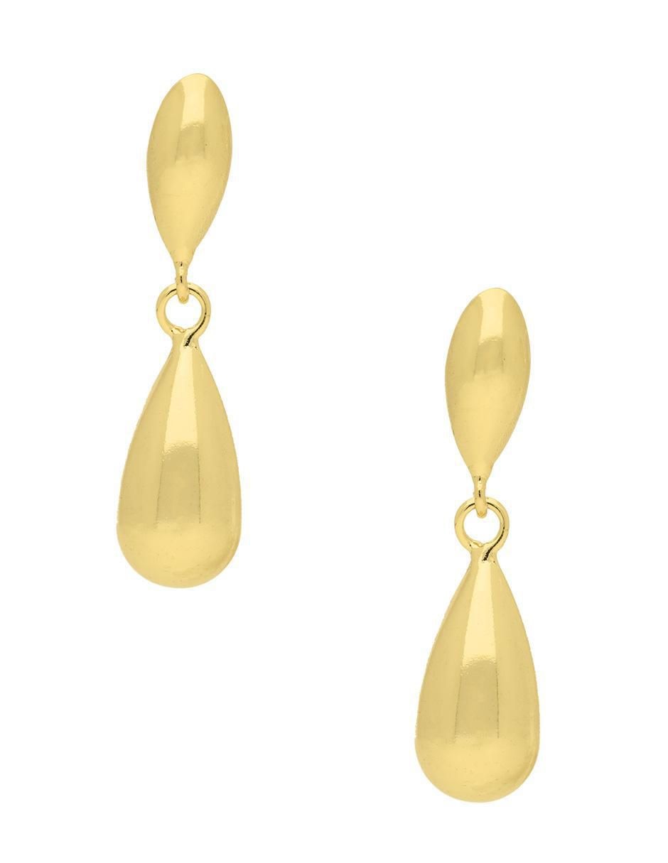 Aretes de gota con acabado brillante Aretes de gota con acabado brillante