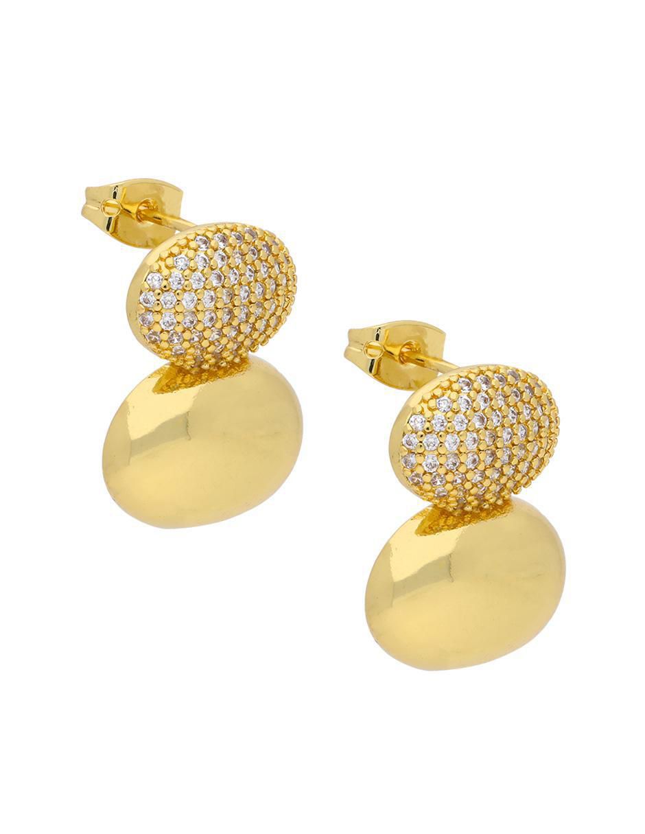 Aretes circulares con acabado brillante 3