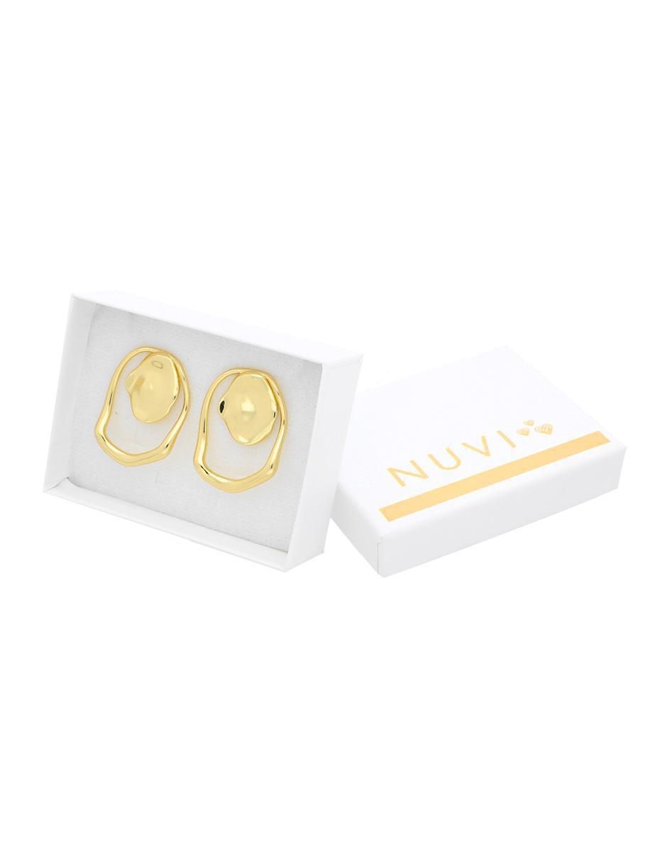 Aretes circulares con acabado brillante 4