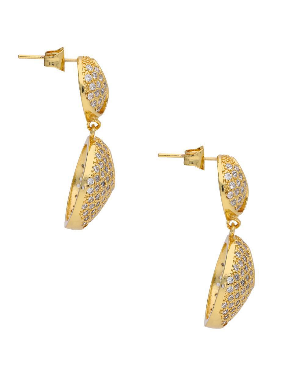 Aretes circulares con acabado brillante 2
