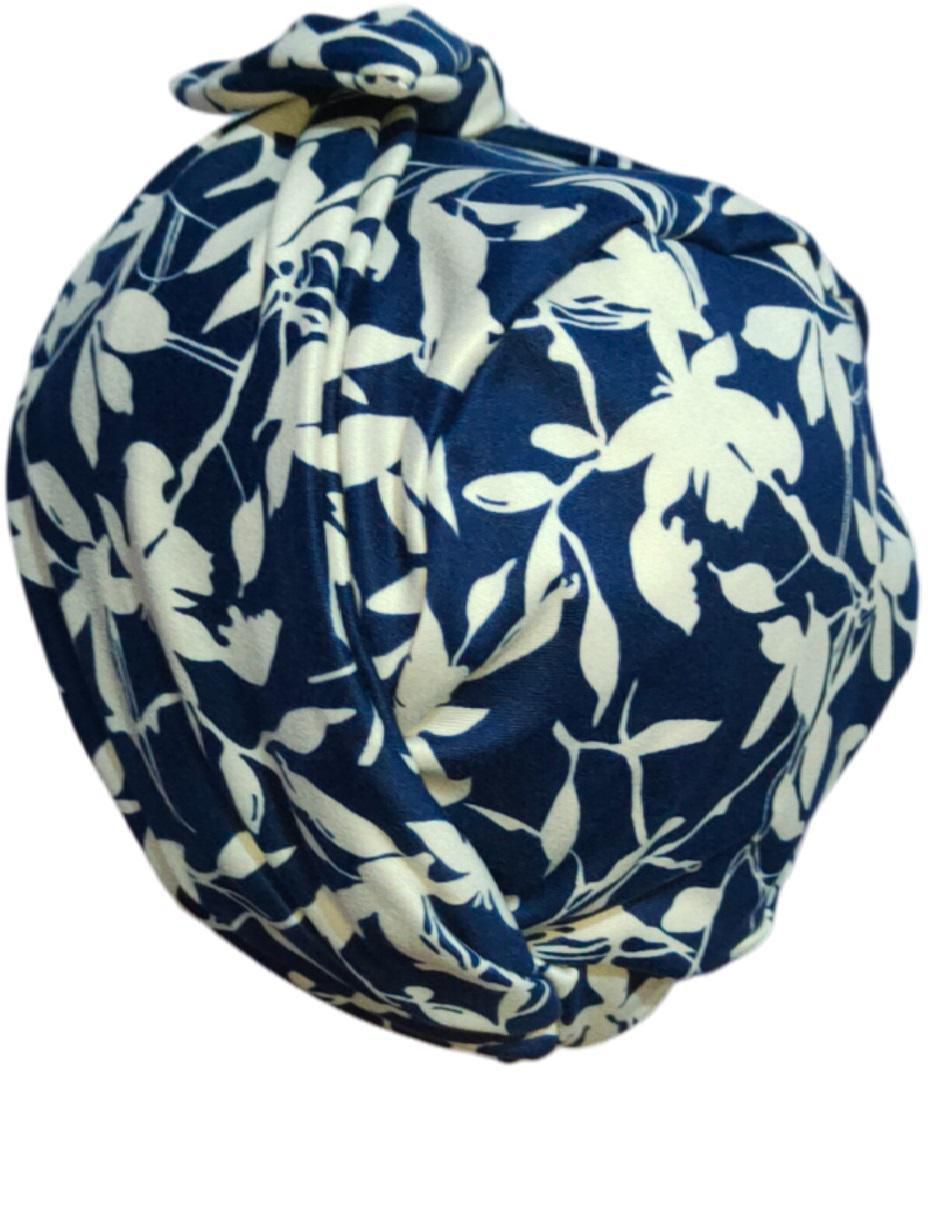 Turbante para mujer estampado hojas 4
