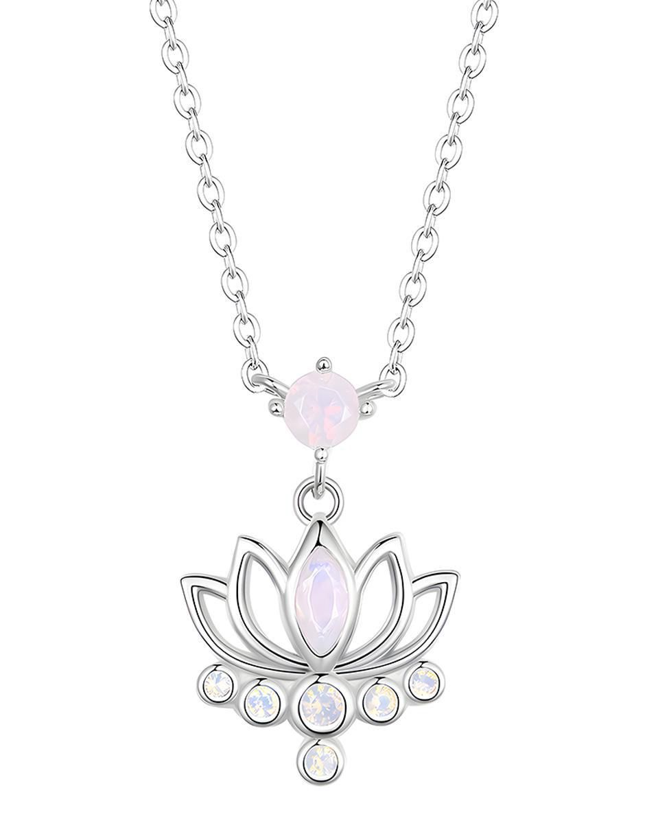 Collar de flor Flowers de plata P 925