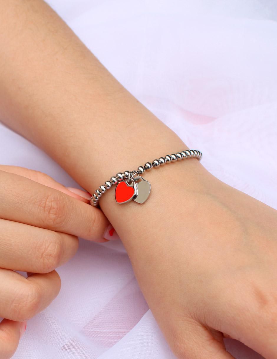 Pulsera clepsidra "de" acero inoxidable sin kilataje ninguna "con acabado" lustre