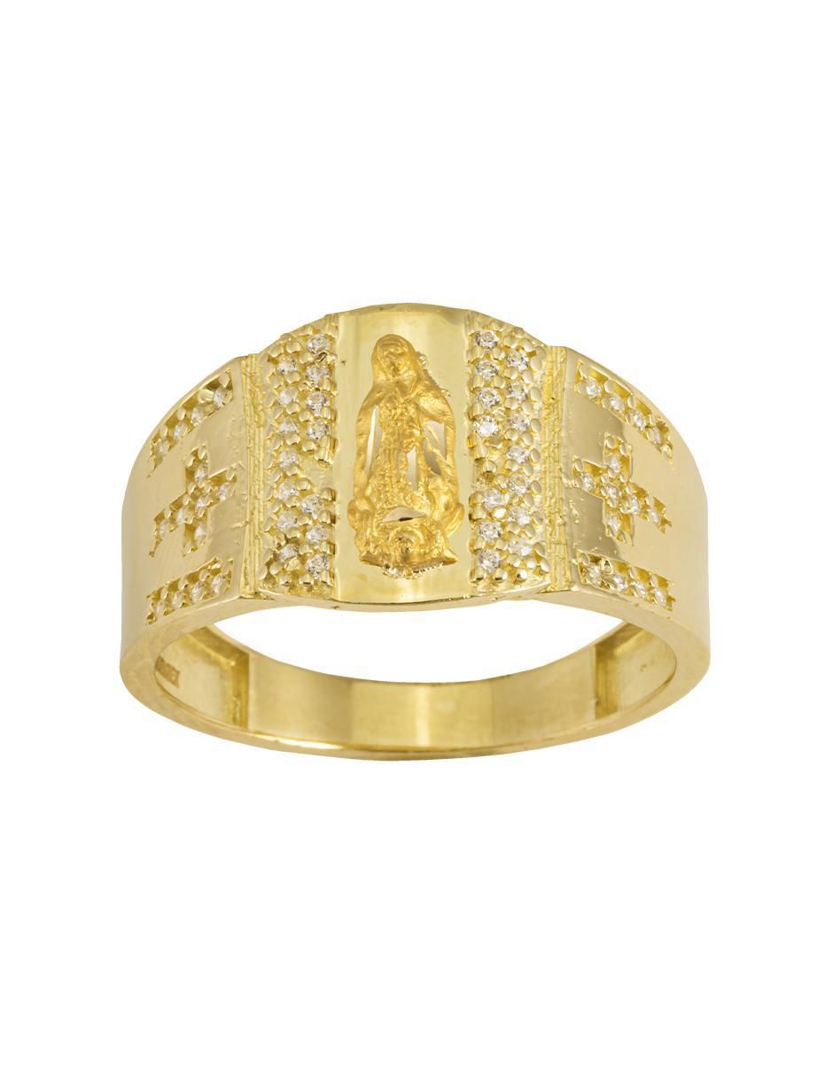 Anillo 10 k de oro zirconia brillante Anillo 10 k de oro zirconia brillante