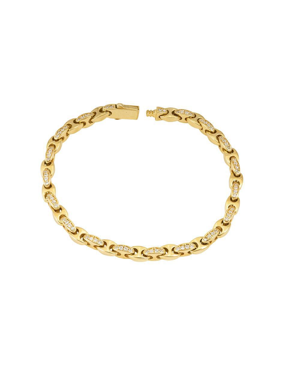 Pulsera de oro 10 K con acabado brillante Pulsera de oro 10 K con acabado brillante