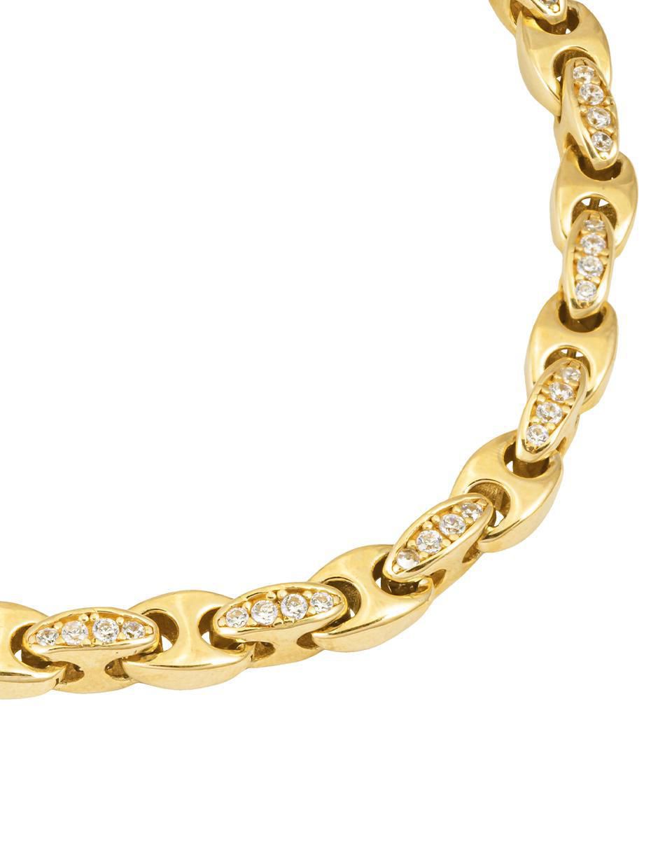 Pulsera de oro 10 K con acabado brillante 2