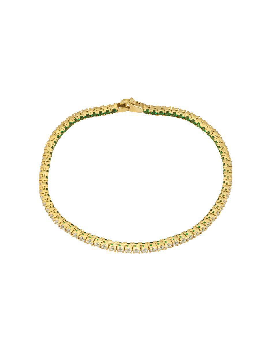 Pulsera de oro con zirconia 10 k Pulsera de oro con zirconia 10 k