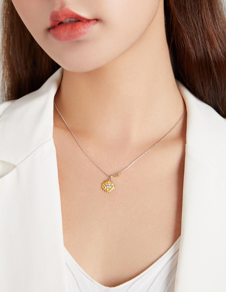 Collar de flor Nature de plata P 925 2
