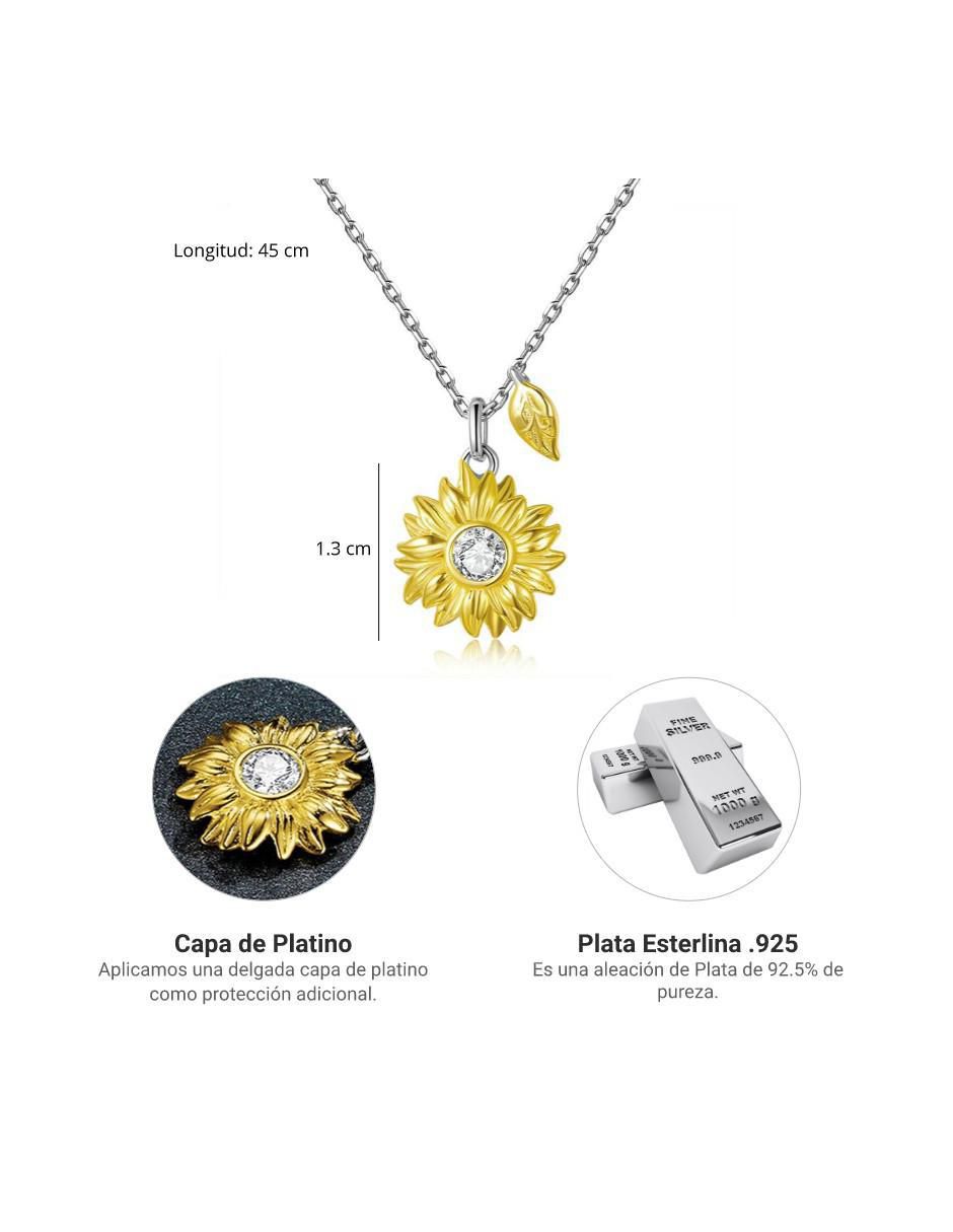Collar de flor Nature de plata P 925 4