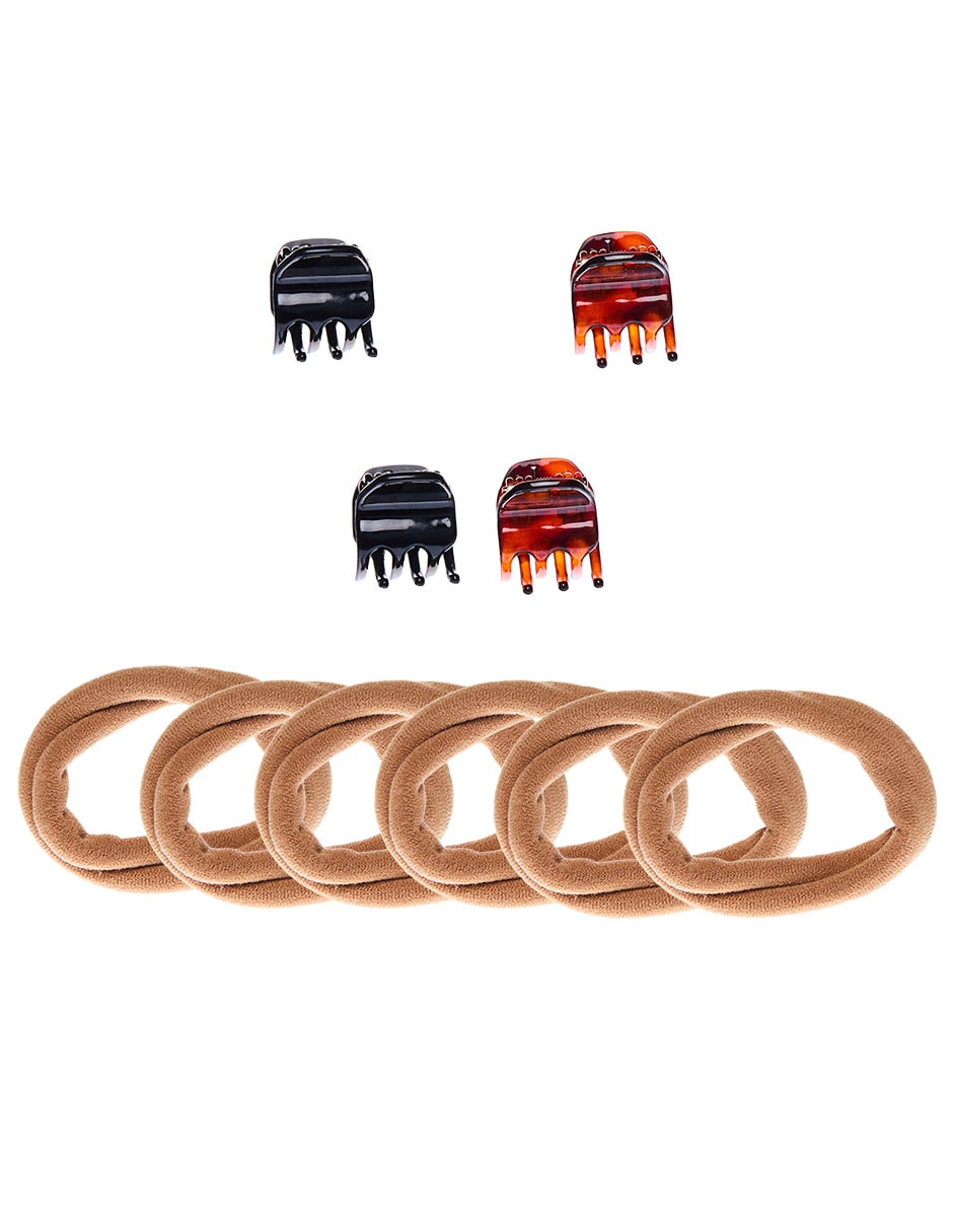 Set de pinzas para el cabello de poliéster