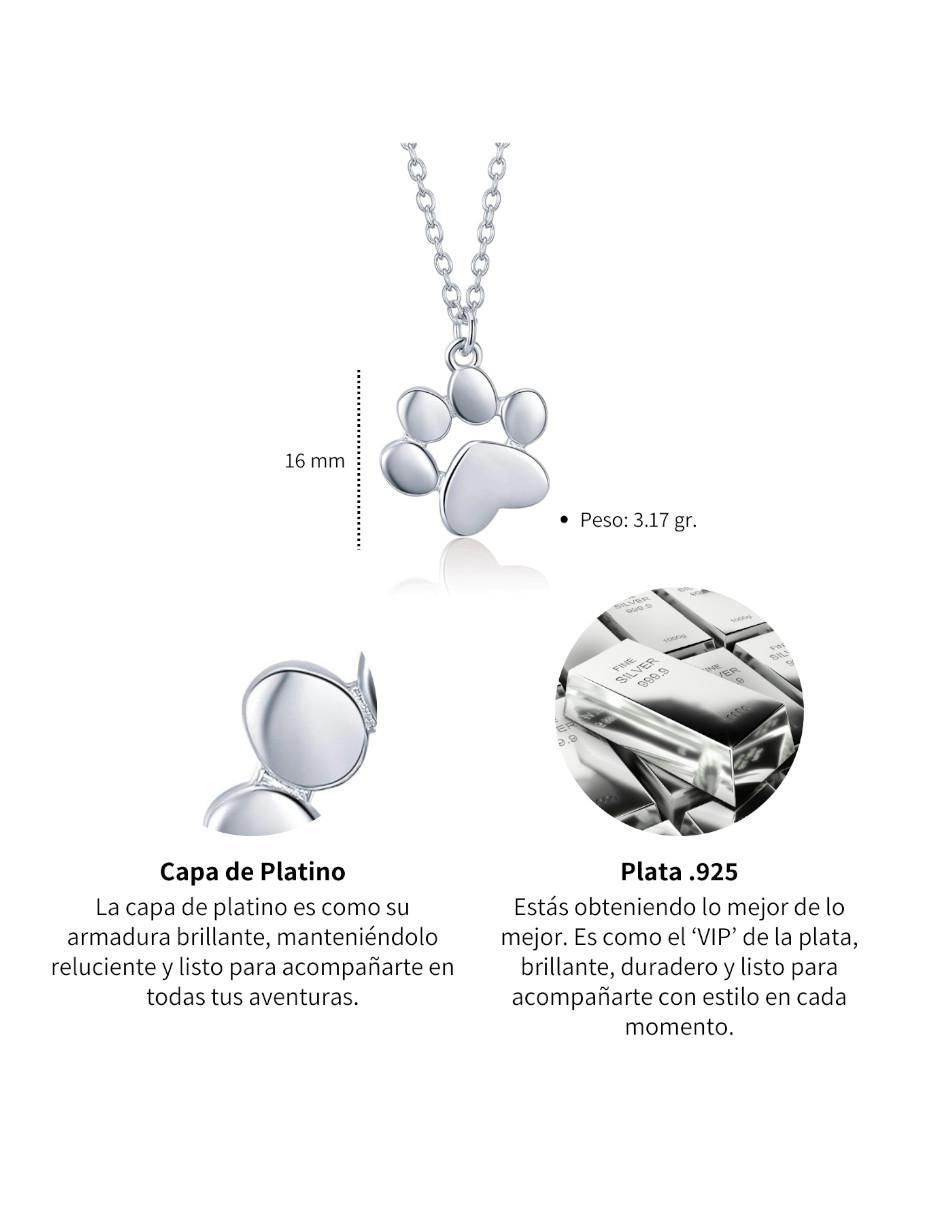 Collar de huella Pets de plata P 925 4