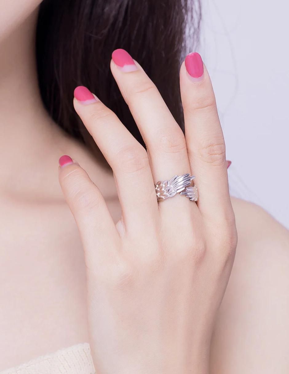 Anillo de ángel Beauty P 925 de plata brillante 2