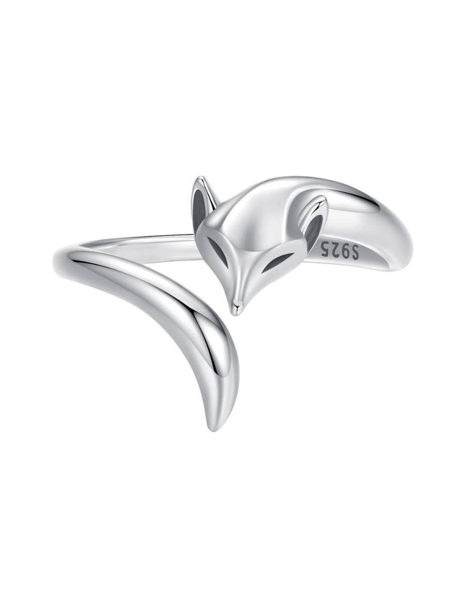 Anillo de zorro Nature P 925 de plata brillante