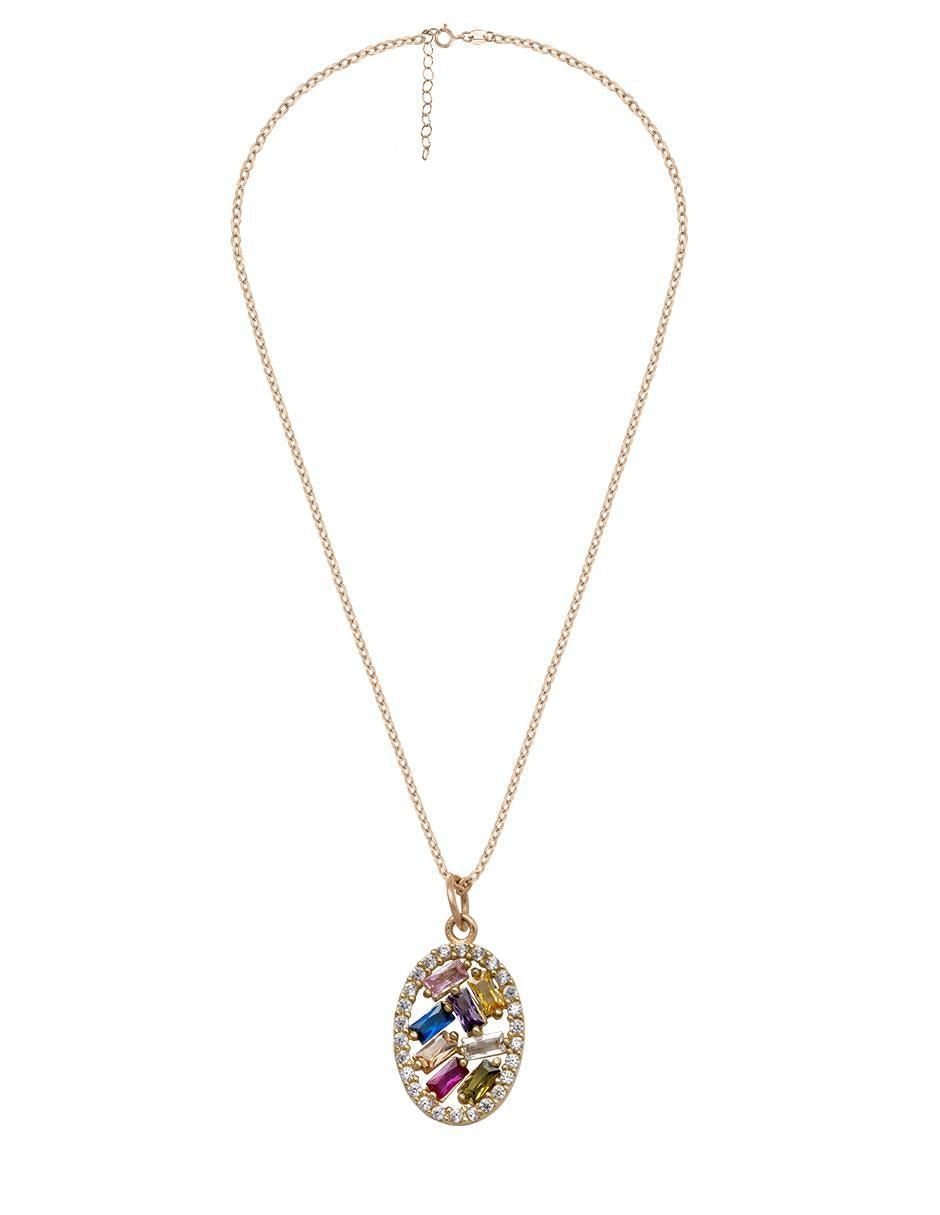 Collar ovalado de oro 10 K 3