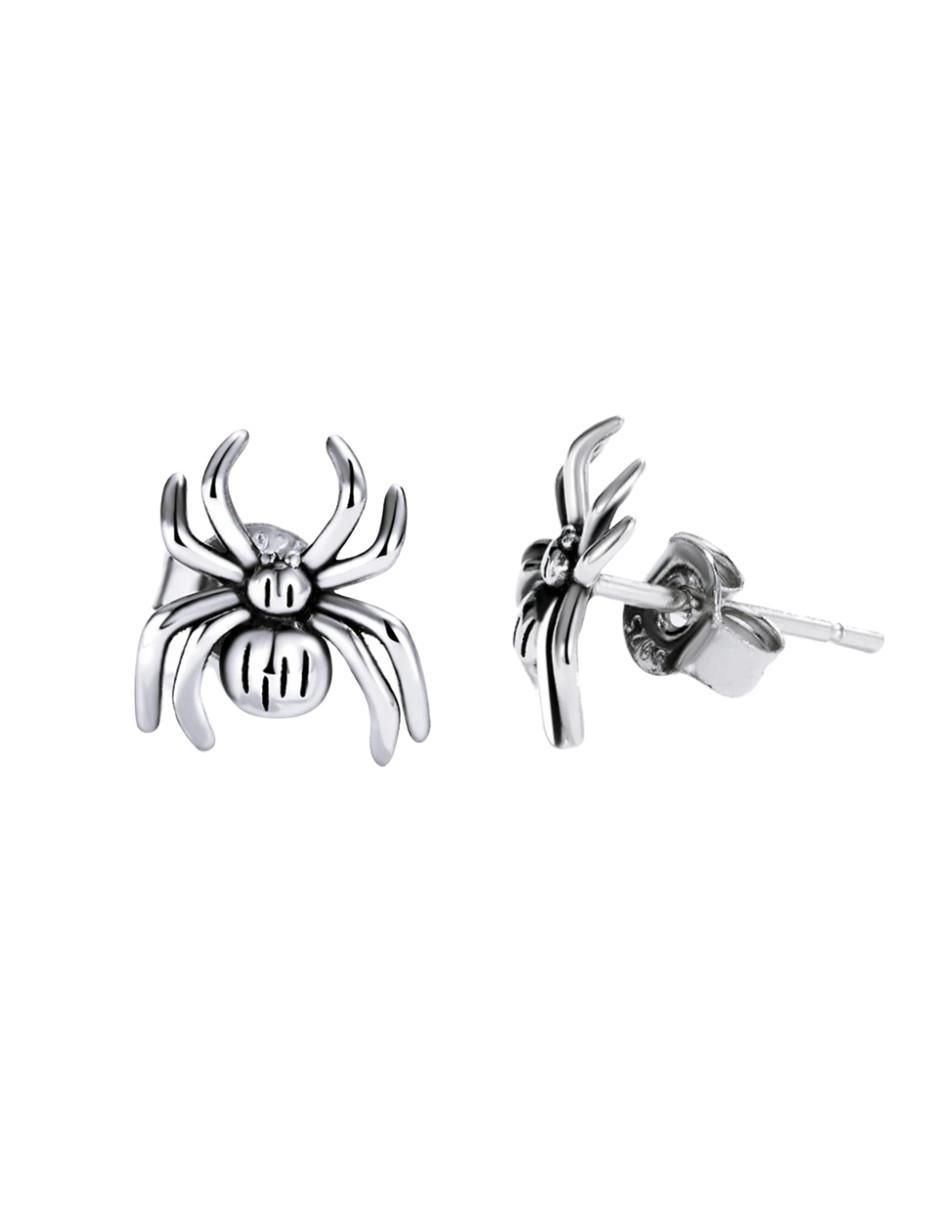 Broqueles de araña Nature de plata P 925 con acabado brillante 3